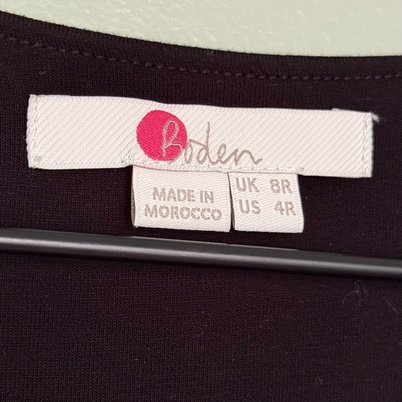 Boden Ellen Jersey Knit Wide Leg‎ Cropped Jumpsuit Black Women’s Size 4 - Picture 9 of 13